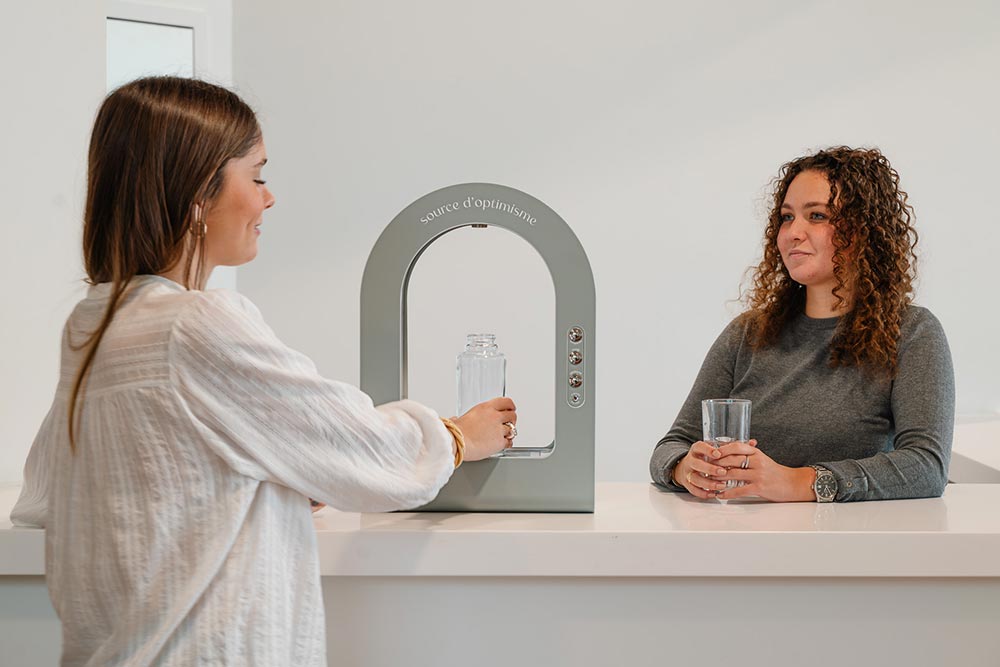 fontaine sur comptoir